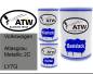 Preview: Volkswagen, Atlasgrau Metallic 2C, LY7Q: 500ml Lackdose + 500ml Klarlack + 250ml Härter - Set, von ATW Autoteile West.